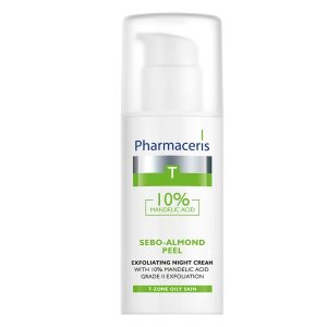 Pharmaceris T SEBO-ALMOND PEEL 10%: Kem Đêm Tẩy Tế Bào Chết, Trị Mụn & Trẻ Hóa Da