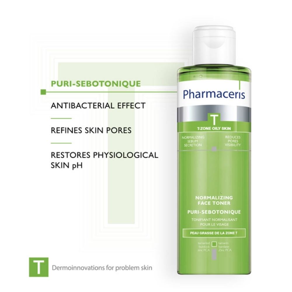 Pharmaceris T Puri-Sebotonique: Nước Hoa Hồng Cân Bằng, Kiềm Dầu & Ngăn Ngừa Mụn Chuyên Sâu