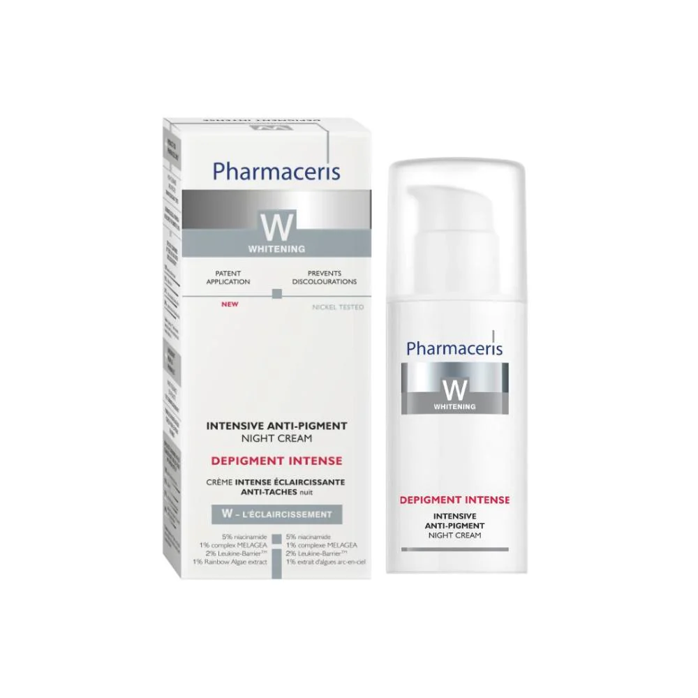 Kem dưỡng ban đêm Pharmaceris Depigment Intense mang đến cảm giác dưỡng sáng nhẹ nhàng, giúp da mịn màng và đều màu trong quy trình chăm sóc da đêm