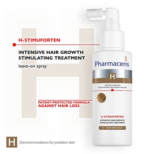 Xịt dưỡng tóc Pharmaceris H-Stimuforten ngăn ngừa rụng và kích thích mọc tóc - 125ml